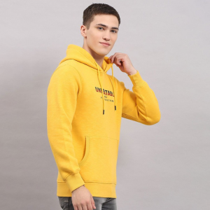 Men Printed Hooded Sweatshirt