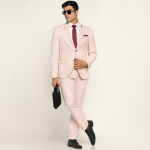Men Single-Breasted Slim-Fit 2-Piece Formal Suit