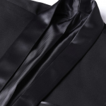 Men Black Solid Slim Fit Tuxedo Suit